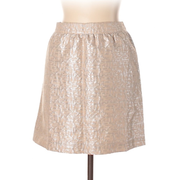 Ann Taylor LOFT Metallic Peach Skirt - Picture 1 of 4